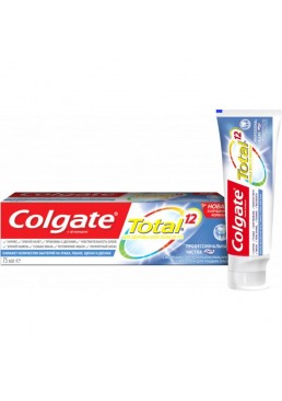 Комплексная зубная паста Colgate Total 12 Профессиональная чистка Антибактериальная, 75 мл